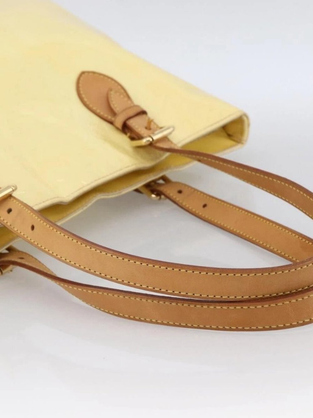 LOUIS VUITTON Monogram Vernis Brentwood Shoulder Bag Perle M91512 LV Auth ka2652 - Picture 7 of 15